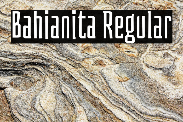 Bahianita Regular Font examples