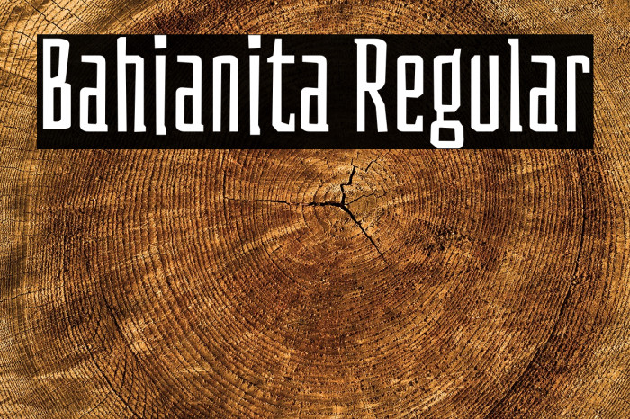 Bahianita Regular Font examples