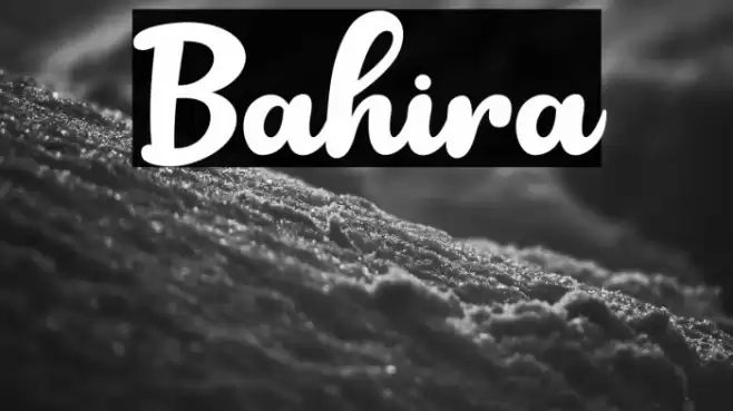 Bahira Font examples