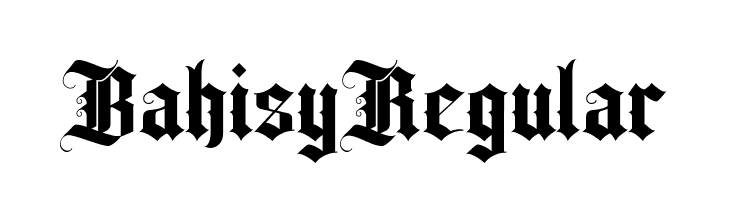 Bahisy Regular  Frei Schriftart Herunterladen