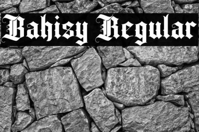 Bahisy Regular Font examples