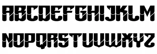 Bahiyohtrial-Regular フォント 大文字