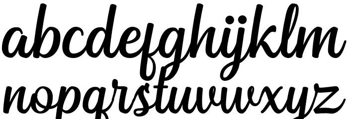 Bahuraksa Font LOWERCASE