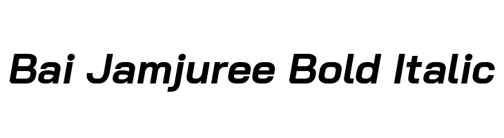 Bai Jamjuree Bold Italic  les polices de caractères gratuit tlcharger