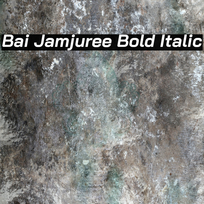 Bai Jamjuree Bold Italic Font examples
