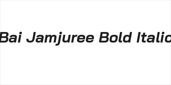 Bai Jamjuree Bold Italic Logo