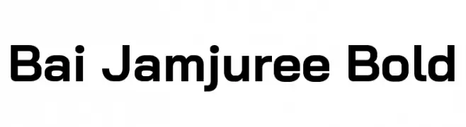 Bai Jamjuree Bold  Fuentes Gratis Descargar
