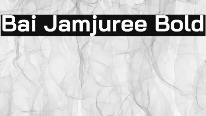 Bai Jamjuree Bold Font examples