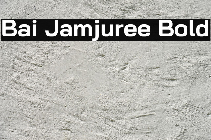 Bai Jamjuree Bold Font examples