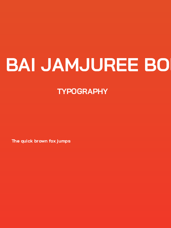 Bai Jamjuree Bold Poster