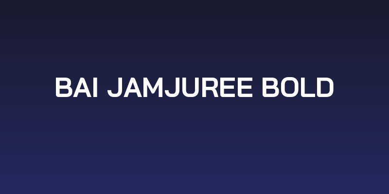 Bai Jamjuree Bold Social Header