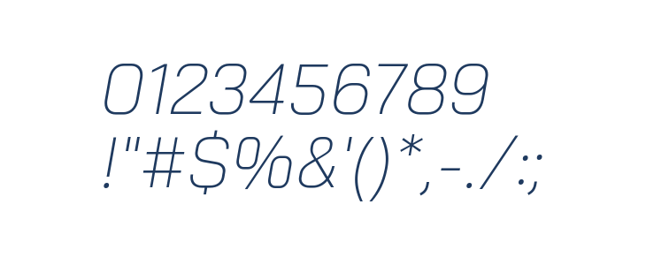 Bai Jamjuree ExtraLight Italic Other Characters