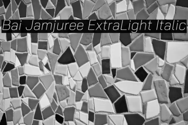 Bai Jamjuree ExtraLight Italic Font examples