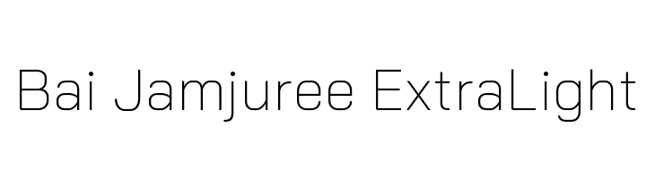Bai Jamjuree ExtraLight Font