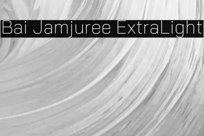 Bai Jamjuree ExtraLight Schriftart examples
