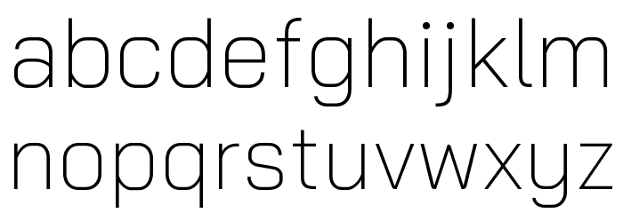 Bai Jamjuree ExtraLight Font LOWERCASE
