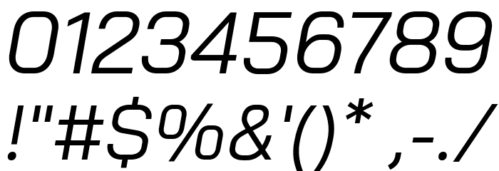 Bai Jamjuree Italic Font OTHER CHARS