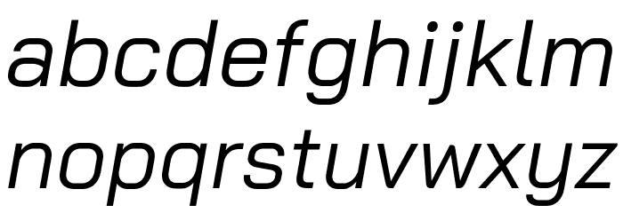 Bai Jamjuree Italic Font LOWERCASE