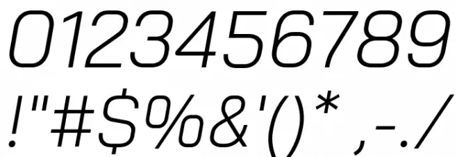 Bai Jamjuree Light Italic Font OTHER CHARS