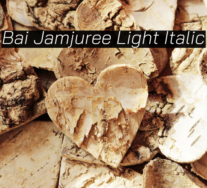 Bai Jamjuree Light Italic Font examples