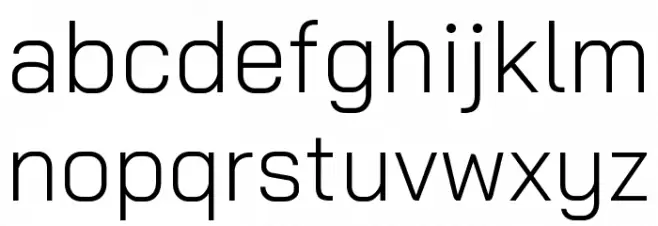 Bai Jamjuree Light 字体 小写