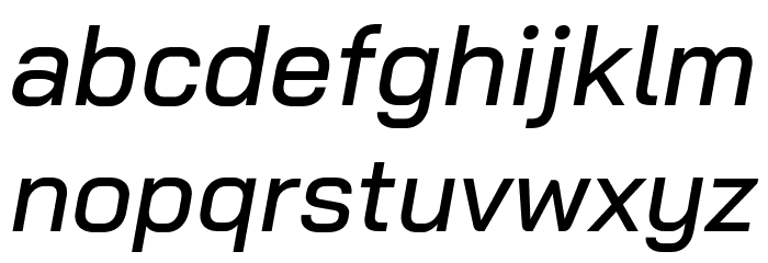 Bai Jamjuree Medium Italic Font LOWERCASE
