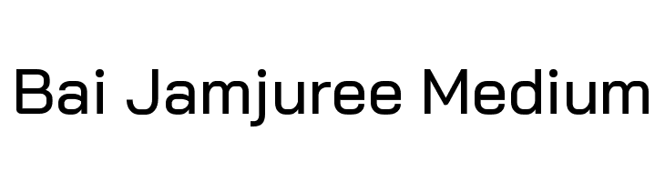 Bai Jamjuree Medium  font caratteri gratis