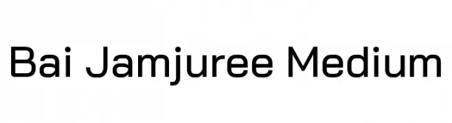 Bai Jamjuree Medium  Fuentes Gratis Descargar