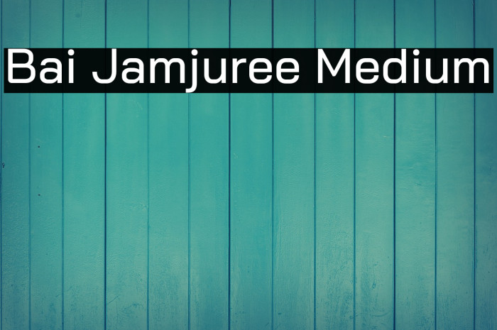 Bai Jamjuree Medium Font examples