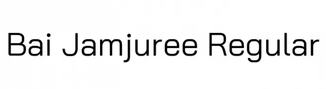 Bai Jamjuree Regular  Скачать бесплатные шрифты