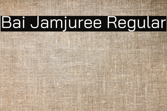 Bai Jamjuree Regular Font examples