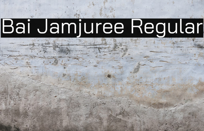 Bai Jamjuree Regular Font examples