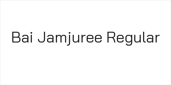 Bai Jamjuree Regular Logo