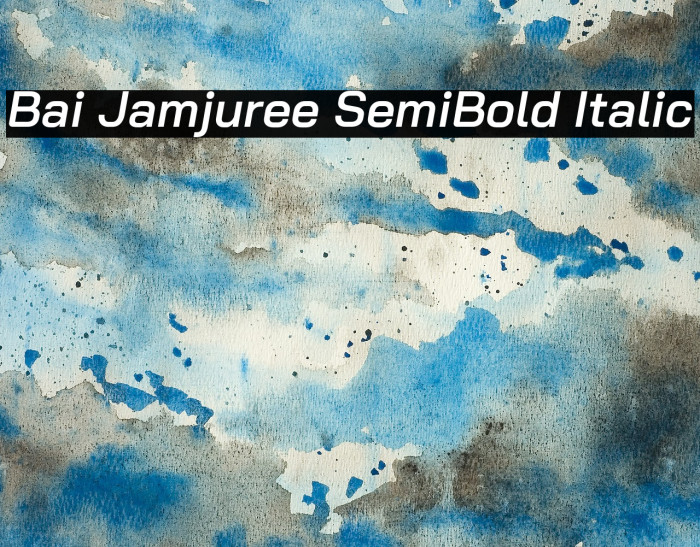 Bai Jamjuree SemiBold Italic Font examples