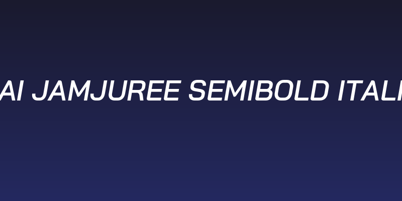 Bai Jamjuree SemiBold Italic Social Header