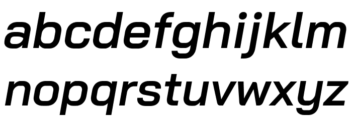 Bai Jamjuree SemiBold Italic Font LOWERCASE