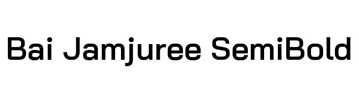Bai Jamjuree SemiBold Font