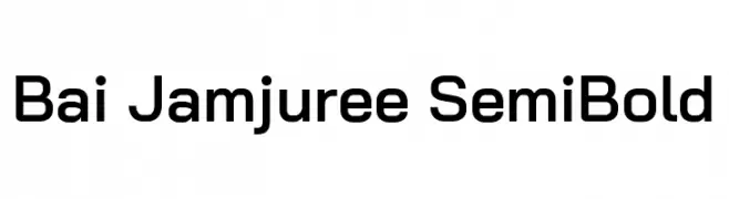 Bai Jamjuree SemiBold  Fuentes Gratis Descargar