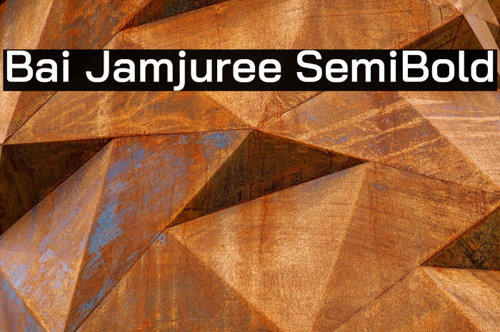Bai Jamjuree SemiBold Font examples
