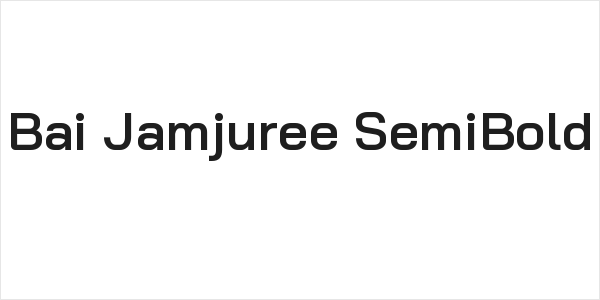 Bai Jamjuree SemiBold Logo