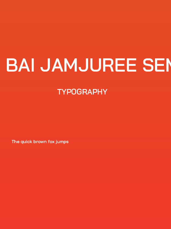 Bai Jamjuree SemiBold Poster