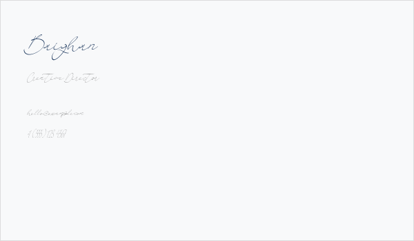 Baighan Business Card