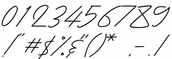 Baiklah Font OTHER CHARS