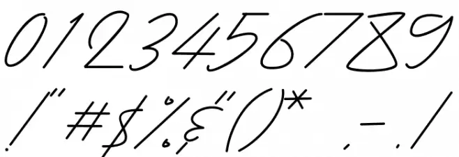 Baiklah Font OTHER CHARS