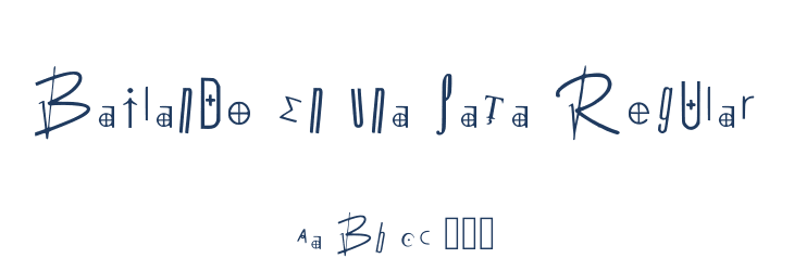 Bailando En Una Pata Regular Font Preview