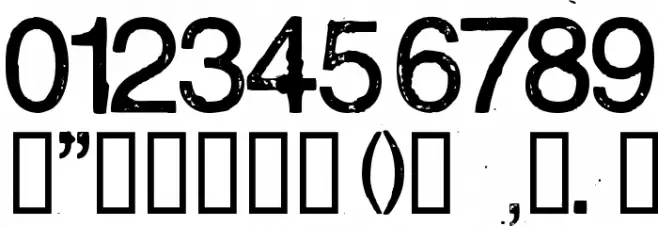 Bailando フォント その他の文字