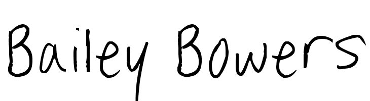 Bailey Bowers Шрифта