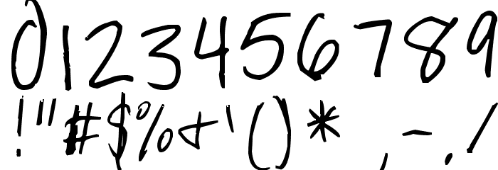 Bailey Bowers Font OTHER CHARS