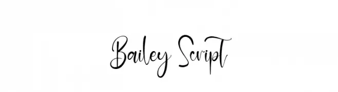 Bailey Script  les polices de caractères gratuit tlcharger