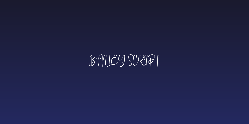 Bailey Script Social Header